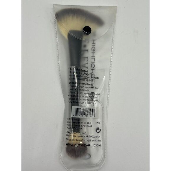 Eve Pearl Brush #204 - MicroSilk Dual Fan Highlighter Brush - Picture 2 of 4